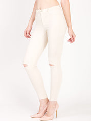 Kotty Women Pink Skinny Fit High-Rise Clean Look Jeans