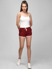 Kotty Women Pack Of 2 Slim Fit Low-Rise Hot Pants Shorts