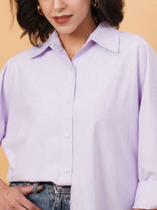 Kotty Spread Collar Casual Shirt