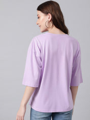 Kotty Graphic Printed Drop Shoulder Sleeves Oversized T-shirt