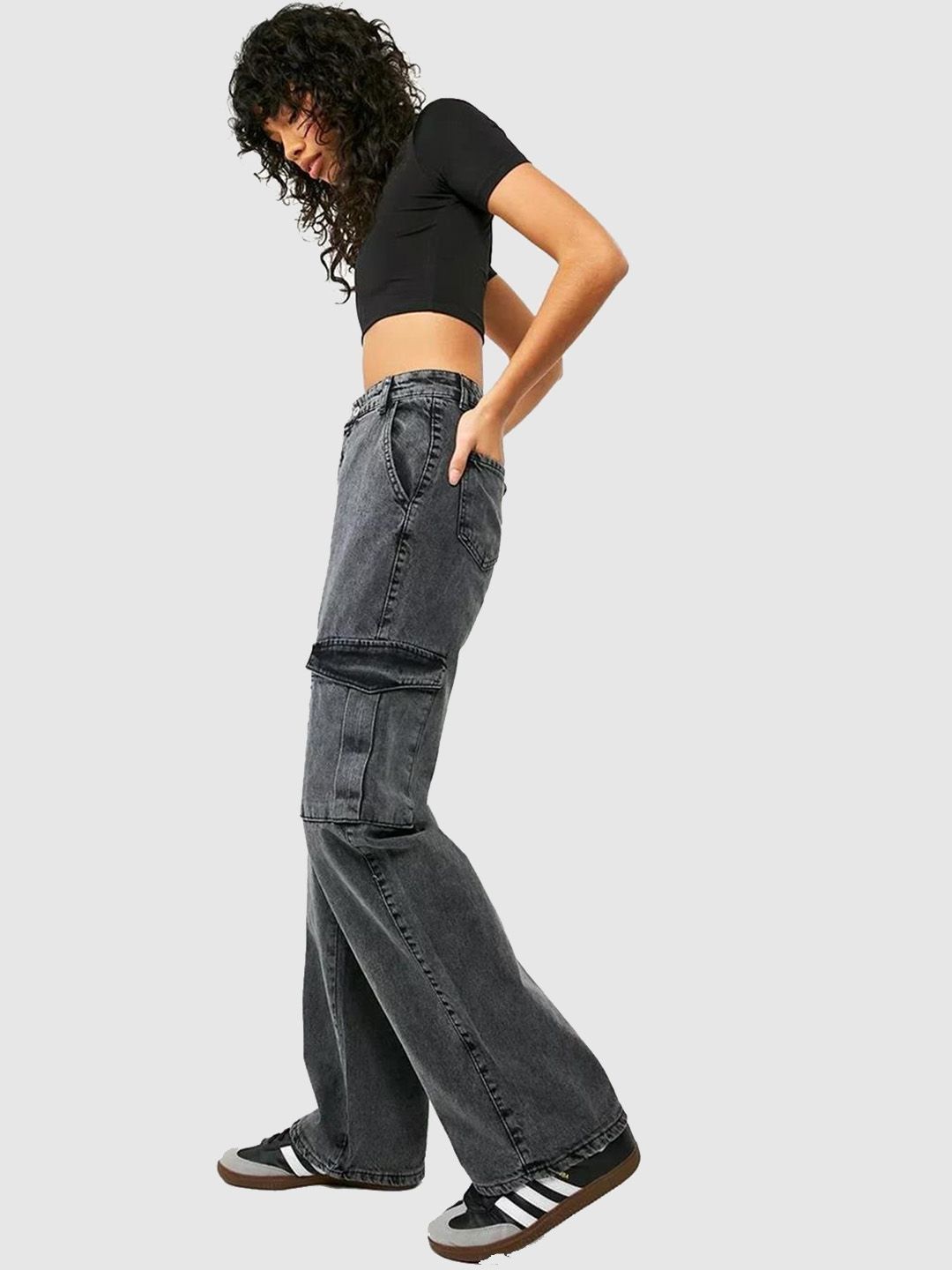 Kotty Women Jean High-Rise Clean Look Stretchable Cotton Jeans