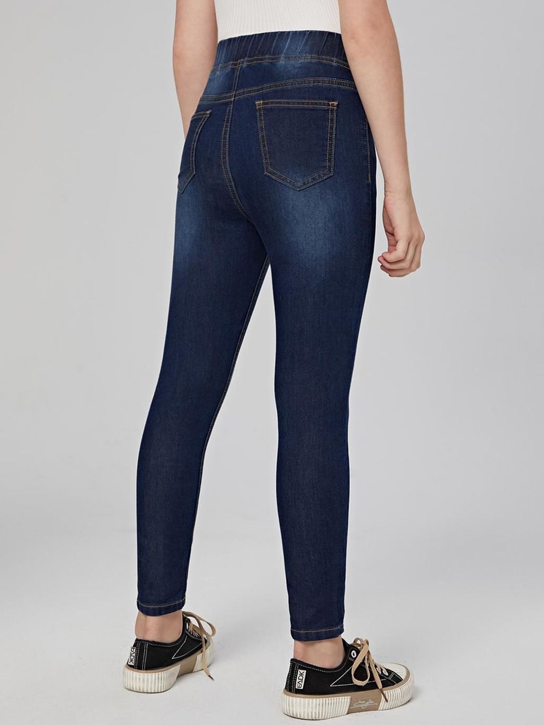 Kotty Girls Jean Skinny Fit Light Fade Clean Look Stretchable Jeans