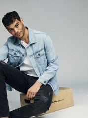 Kotty Graphic Printed Denim Jacket