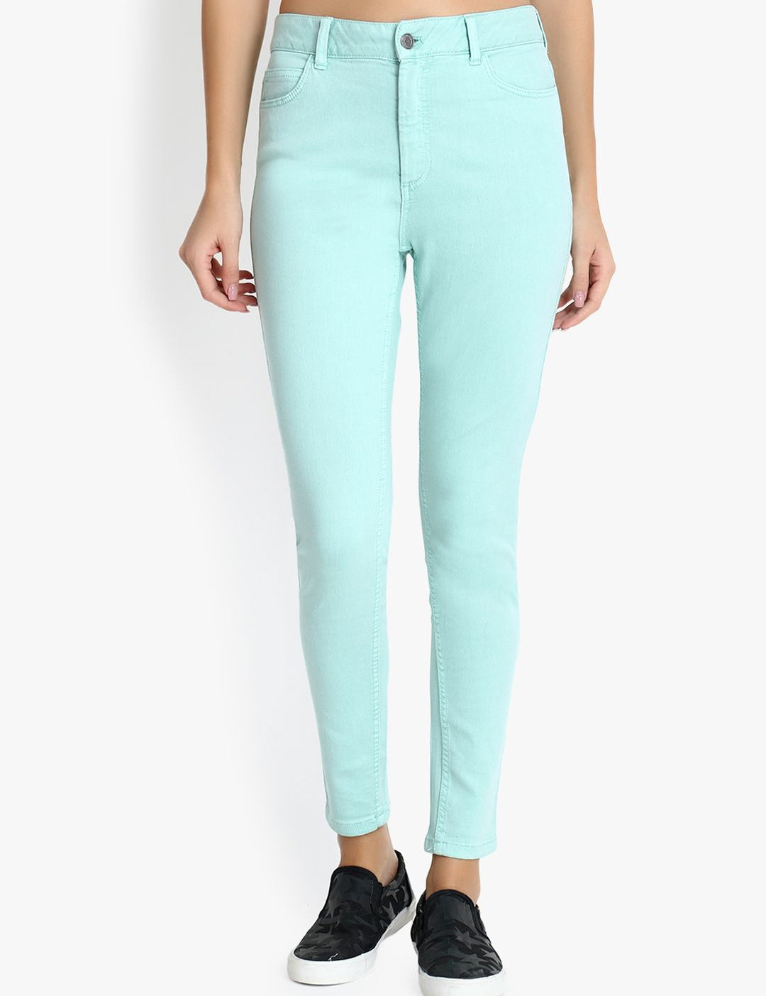 Kotty Women Blue Skinny Fit High-Rise Clean Look Stretchable Jeans