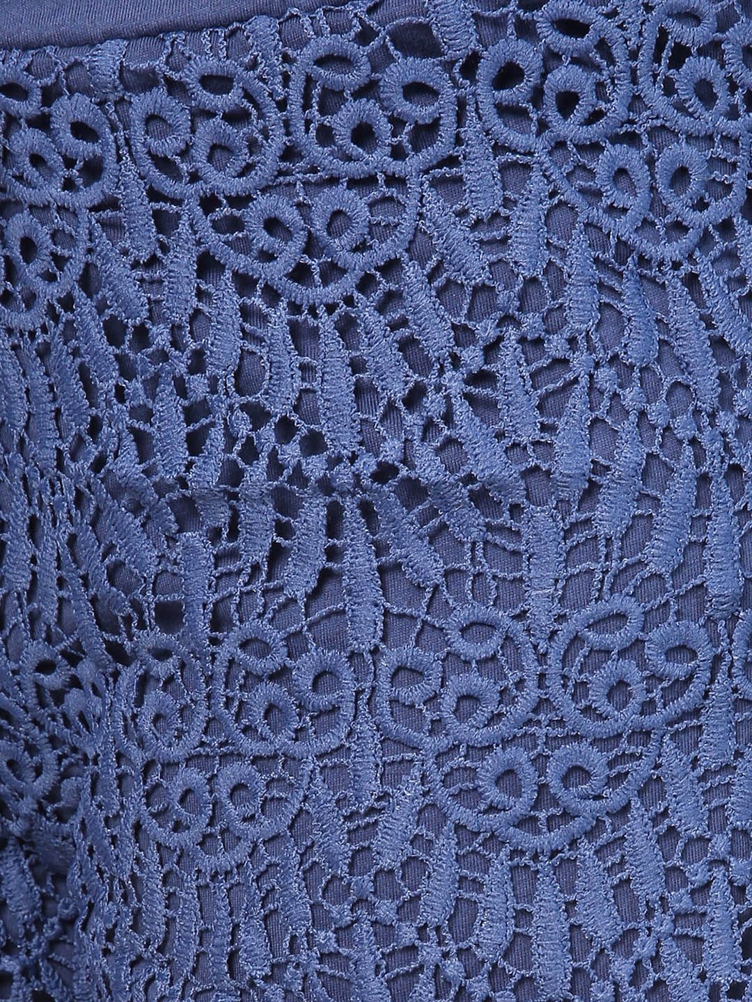 Kotty Women Blue Self Design Lounge Shorts