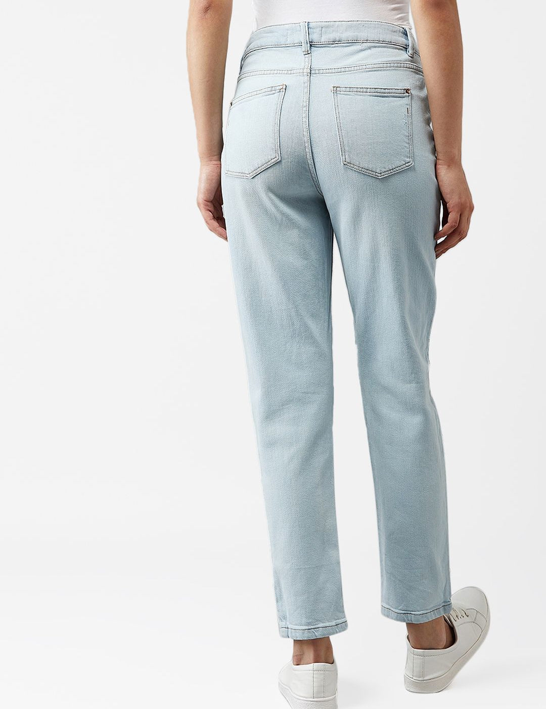 Kotty Women Blue Regular Fit High-Rise Clean Look Jeans