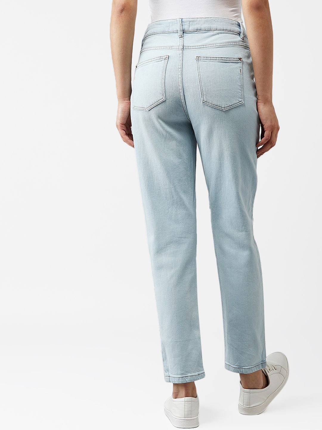 Kotty Women Blue Regular Fit High-Rise Clean Look Jeans