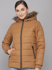 Kotty Women Brown Parka Jacket