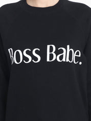 Kotty Women Black Printed Sweatshirt