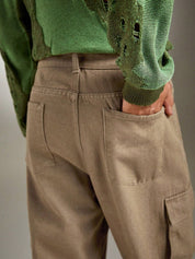 Kotty Men Jean Mid-Rise Wide Leg Stretchable Jeans