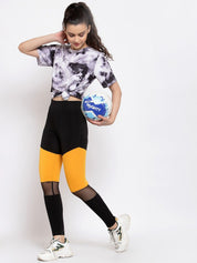 Kotty Women Colourblocked Training or Gym Tights