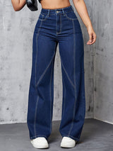 Kotty Women Straight Fit High-Rise Cotton Stretchable Jeans