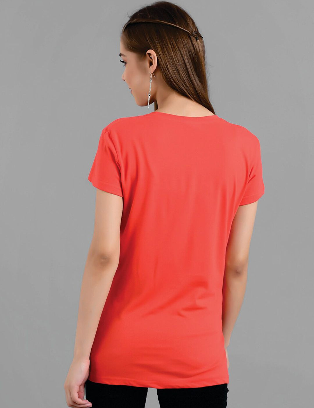 Kotty Typography Printed Regular Fit Cotton T-shirt