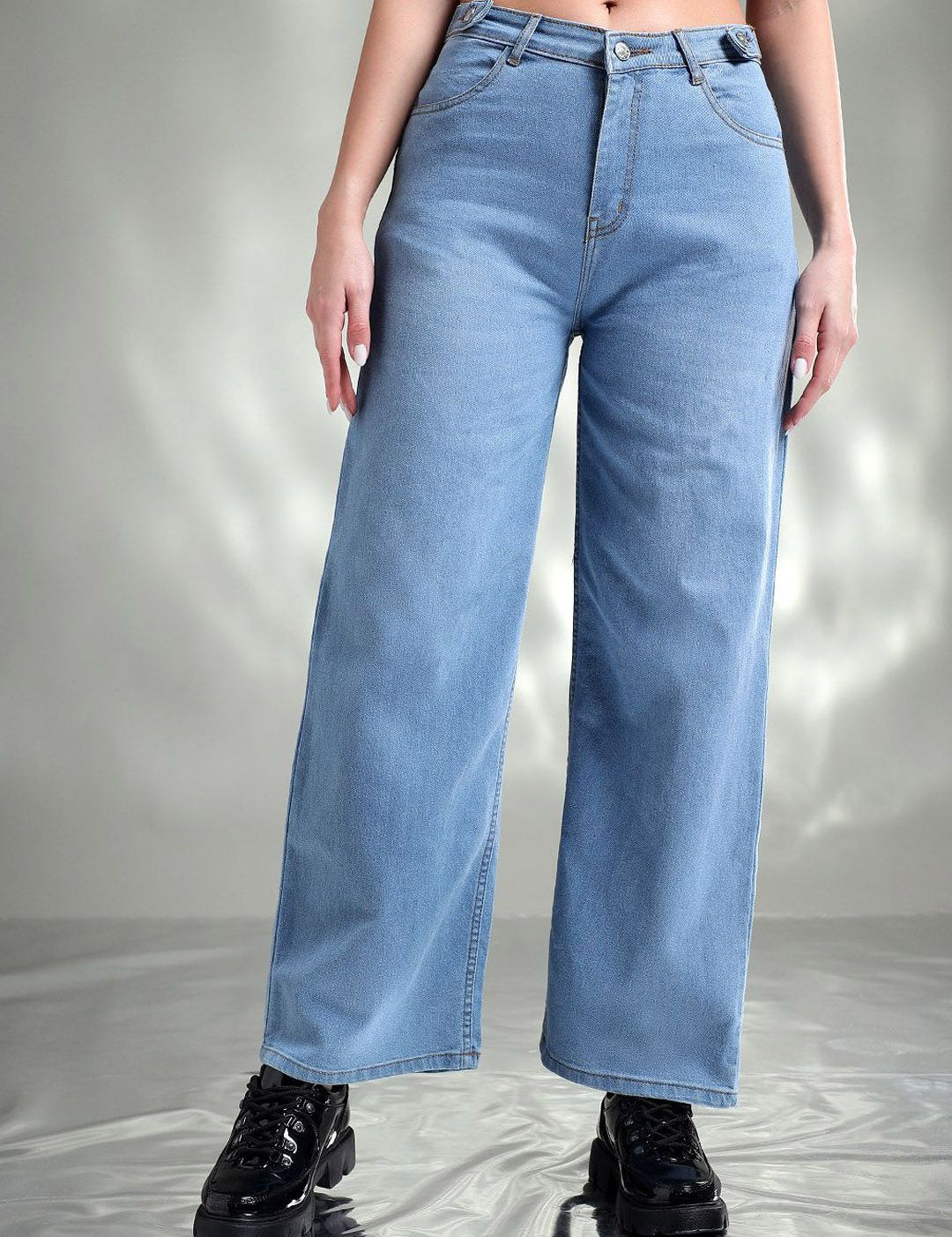 Kotty Women Jean Straight Fit High-Rise Stretchable Jeans