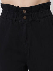 Kotty Women Black Jean Relaxed Fit High-Rise Stretchable Jeans