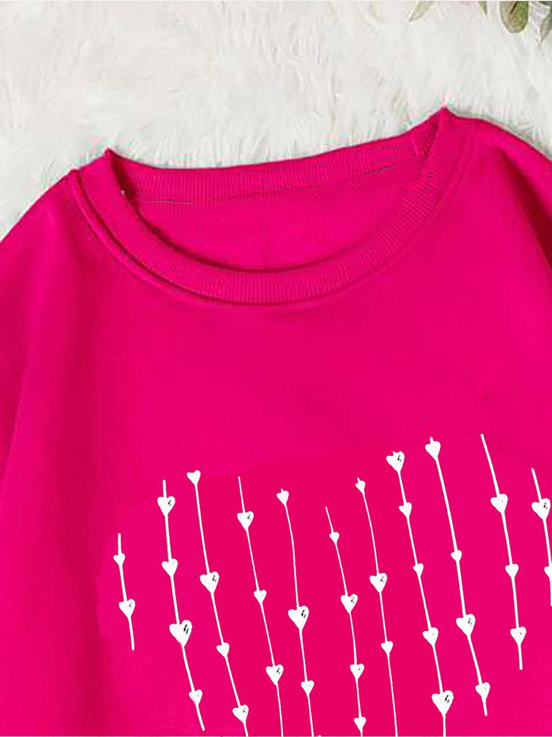Kotty Conversational Printed Long Sleeves Fleece Pullover