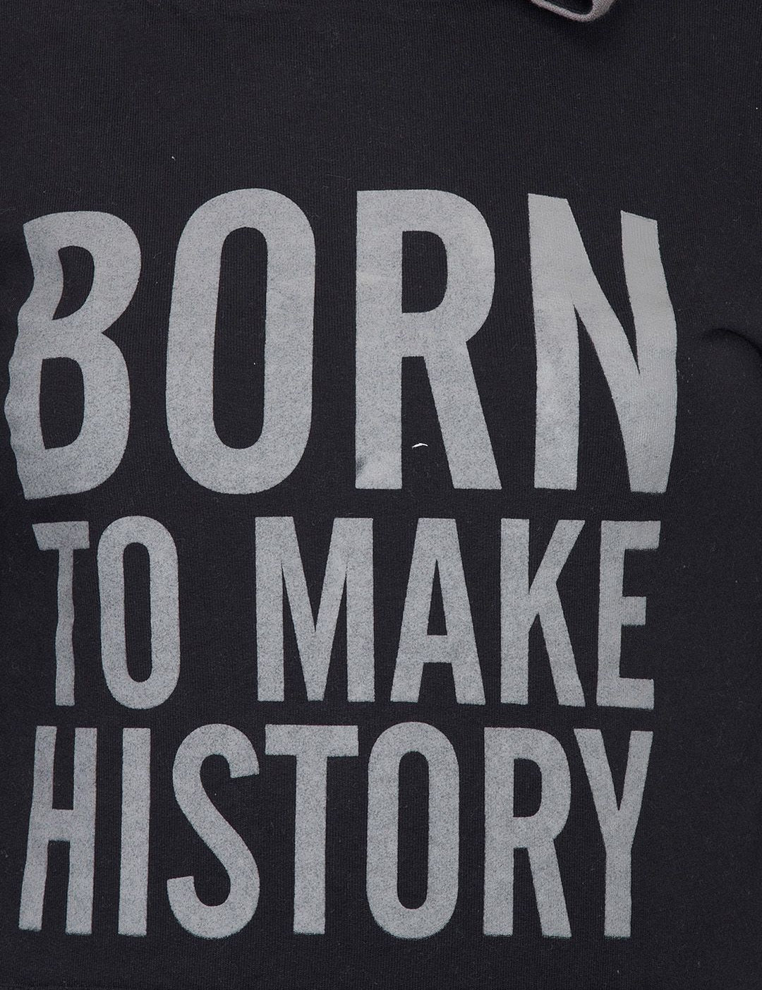 Kotty Women Black Printed Hooded Sweatshirt