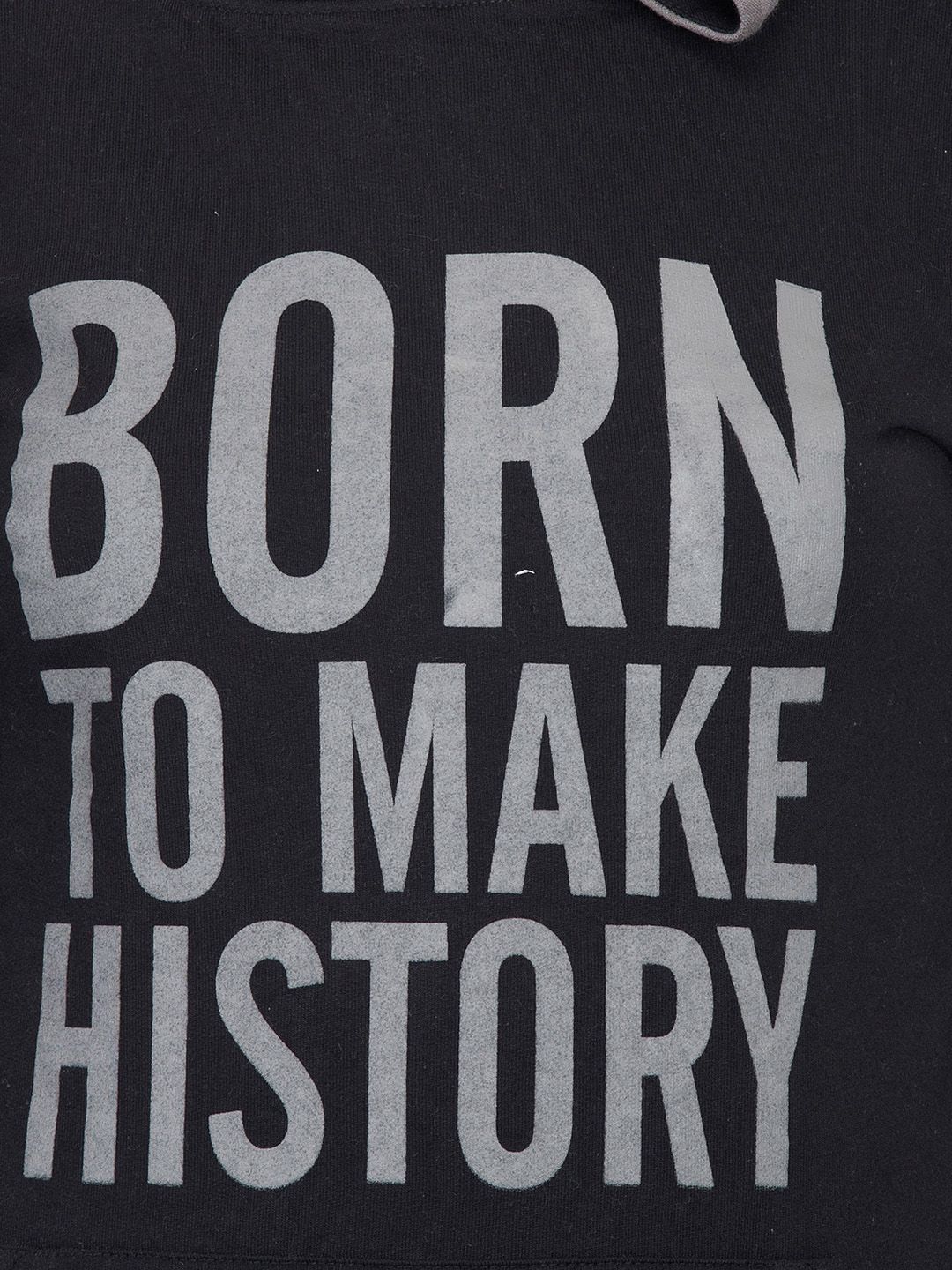 Kotty Women Black Printed Hooded Sweatshirt