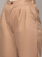 Kotty Women Relaxed High-Rise Easy Wash Pleated Trousers