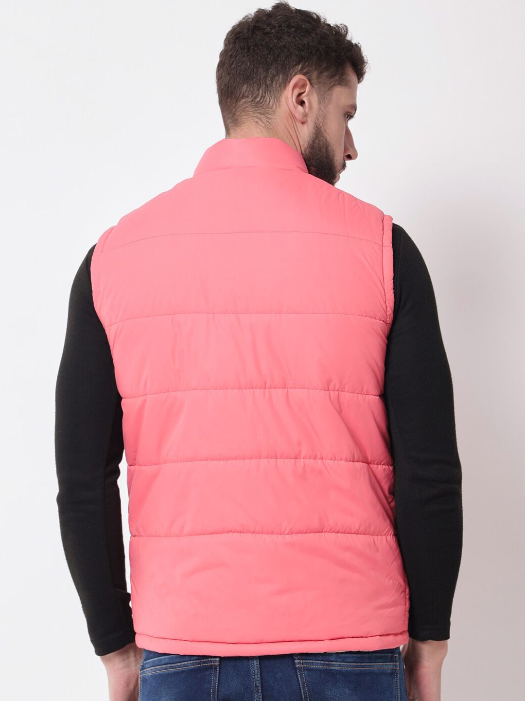 Kotty Men Pink Outdoor Puffer Jacket