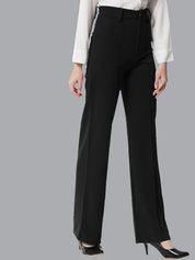 Kotty Women Pack Of 2 Straight Fit High-Rise Easy Wash Parallel Trousers