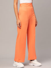 Kotty Women Pack Of 2 Relaxed Straight Leg High-Rise Easy Wash Parallel Trousers