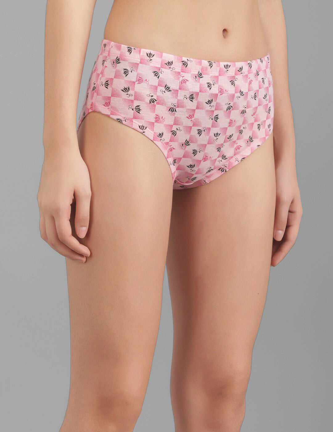 Kotty Women Pink & Black Printed Hipster Briefs KTTWOMENSPANTY374