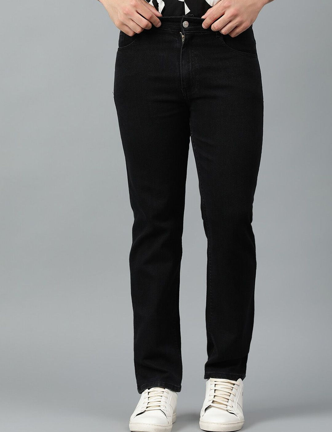 Kotty Men Jean Slim Fit Low-Rise Clean Look Stretchable Jeans