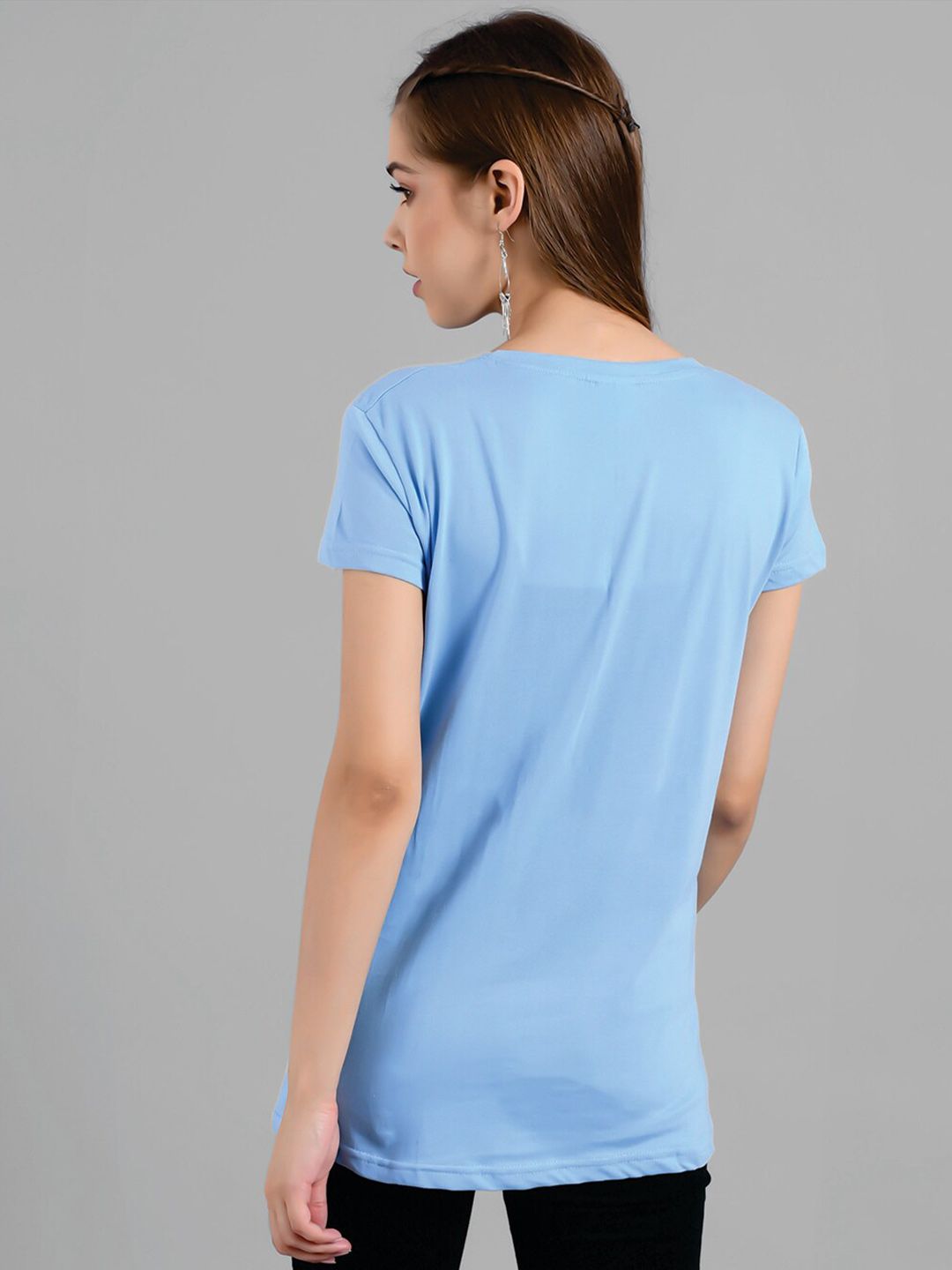 Kotty Typography Printed Round Neck T-shirt