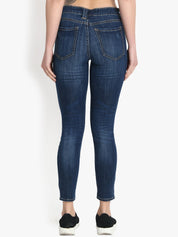 Kotty Women Blue Skinny Fit High-Rise Clean Look Jeans