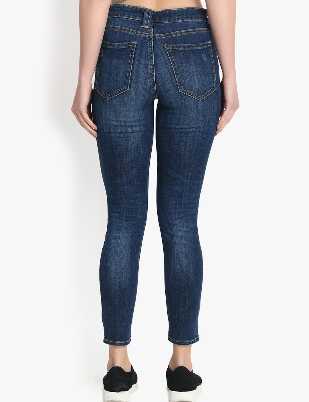 Kotty Women Blue Skinny Fit High-Rise Clean Look Jeans