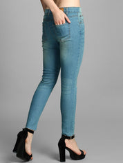 Kotty Women Blue Skinny Fit High-Rise Clean Look Jeans