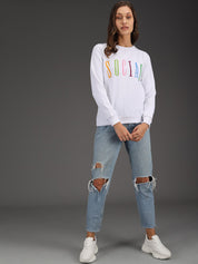 Kotty Women White Sweatshirt