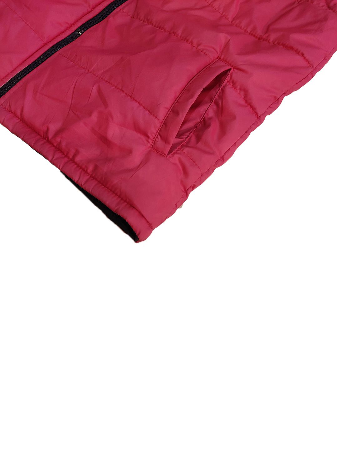 Kotty Boys Pink Black Reversible Puffer Jacket