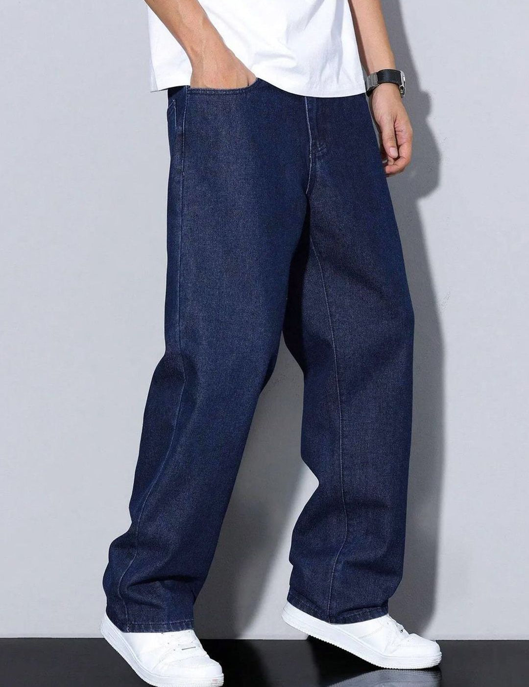 Kotty Men Mid-Rise Dark Shade Stretchable Jeans