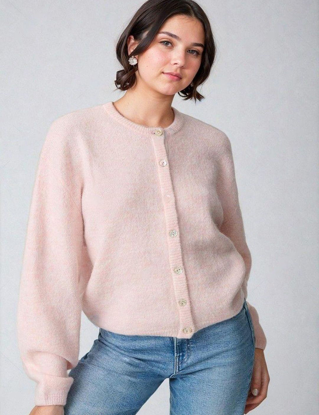 Kotty Women Ribbed hem Cardigan