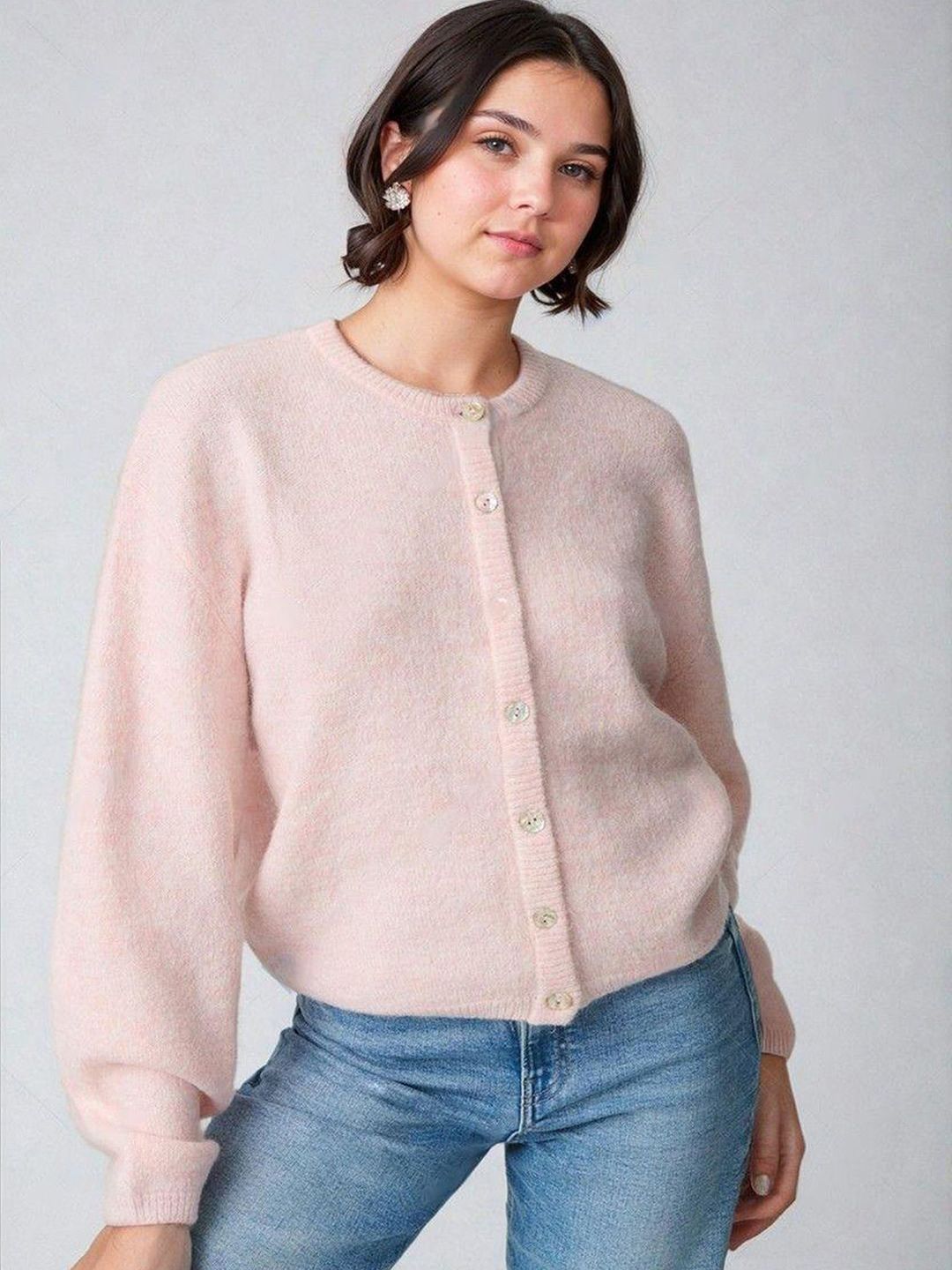 Kotty Women Ribbed hem Cardigan