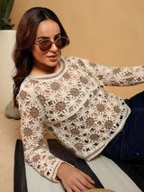 Kotty Self Design Cotton Top