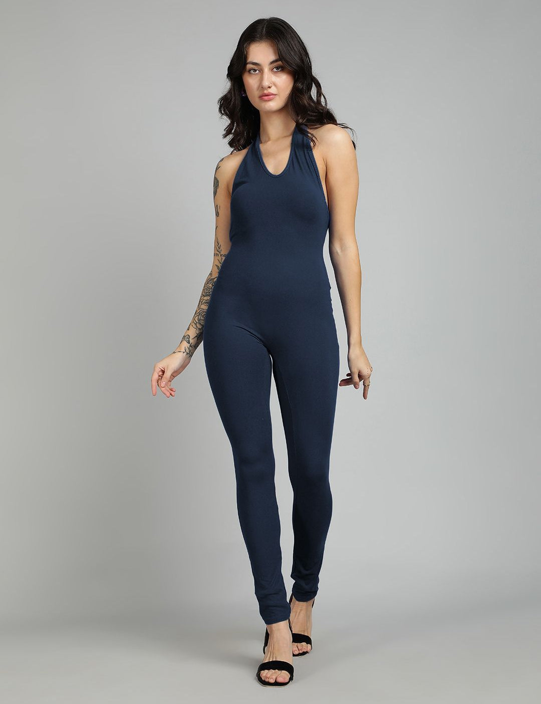 Kotty Women Halter Neck Basic Jumpsuit