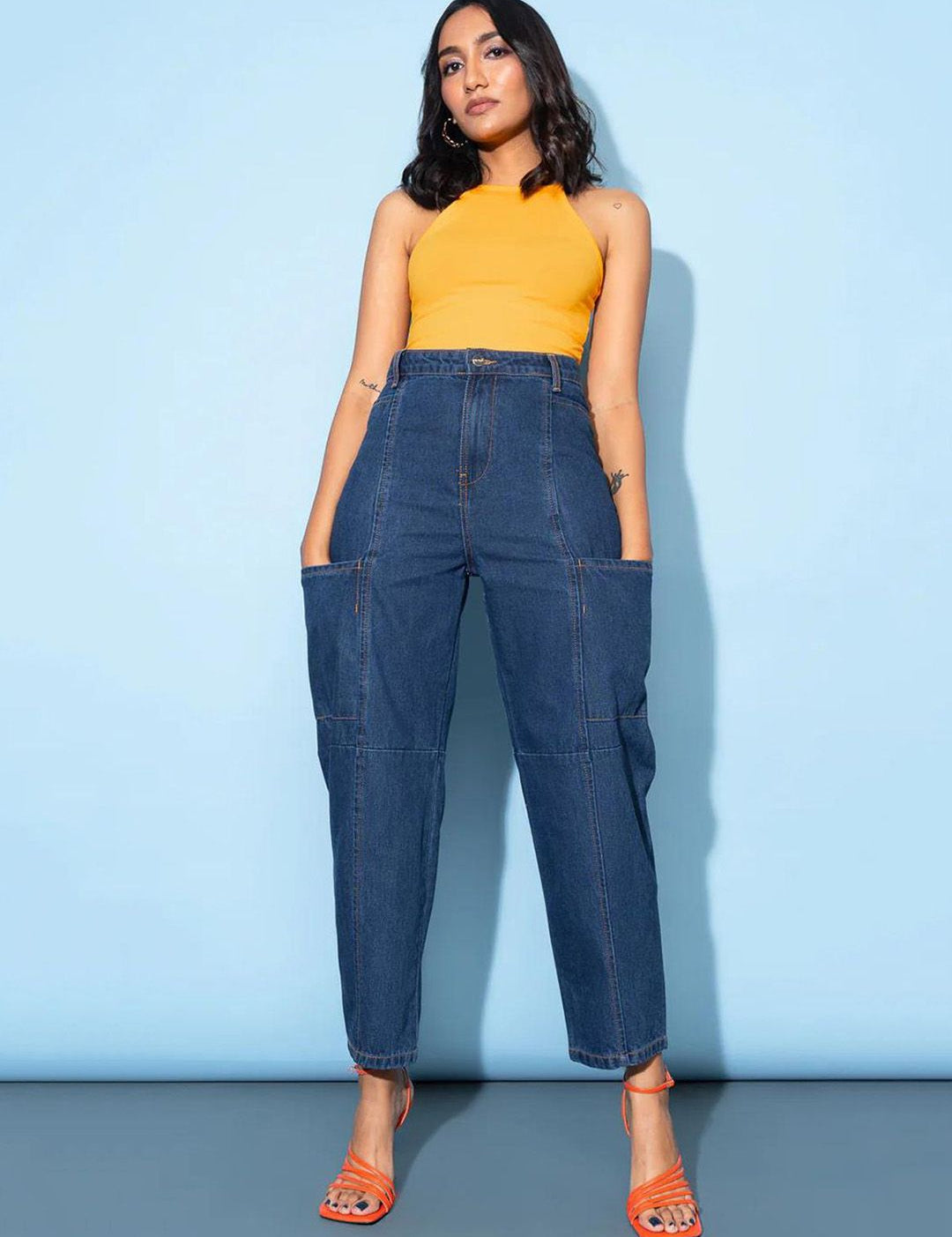 Kotty Women Jean Slim Fit High-Rise Light Fade Stretchable Jeans