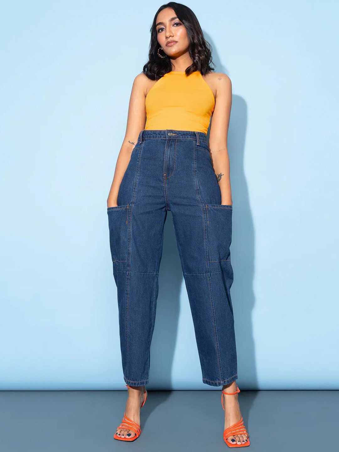 Kotty Women Jean Slim Fit High-Rise Light Fade Stretchable Jeans