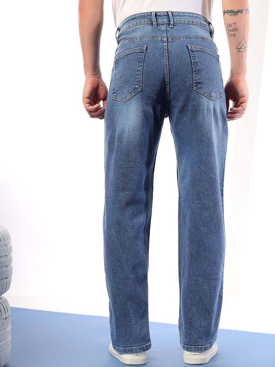 Kotty Men Comfort Fit Mid-Rise Stretchable Jeans