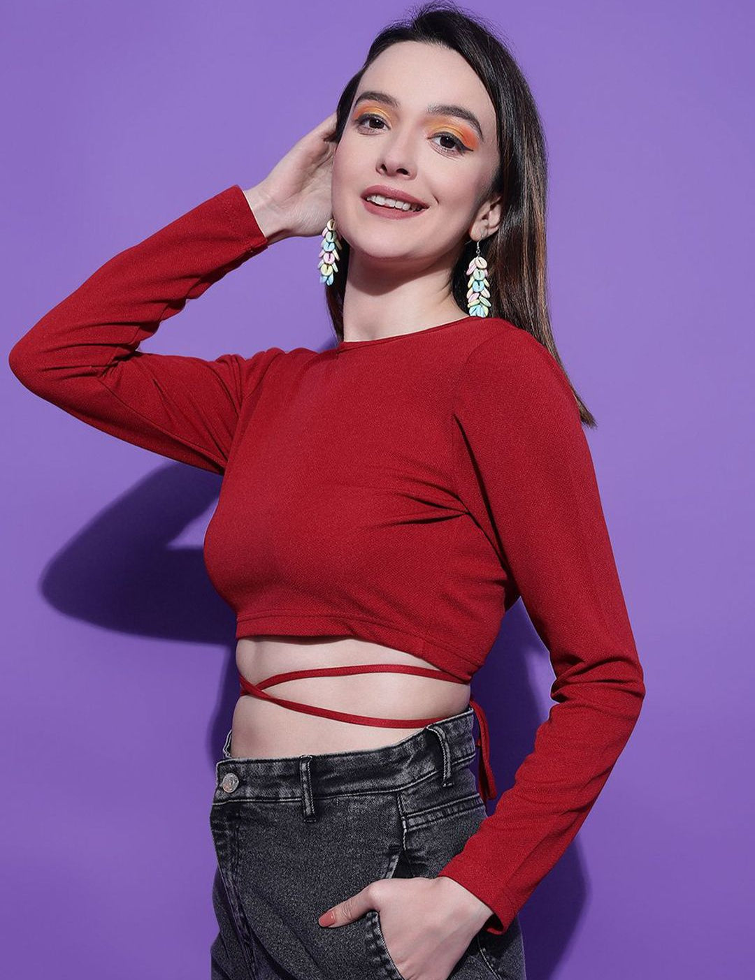 Kotty Women Solid Boat Neck Top