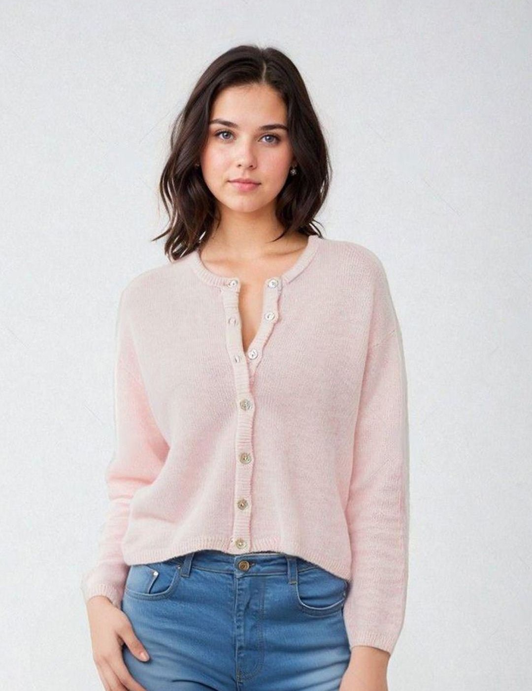 Kotty Women Ribbed hem Cardigan