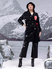 Kotty Notched Lapel Single-Breasted Overcoat