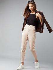 Kotty Women Pink Skinny Fit High-Rise Clean Look Jeans