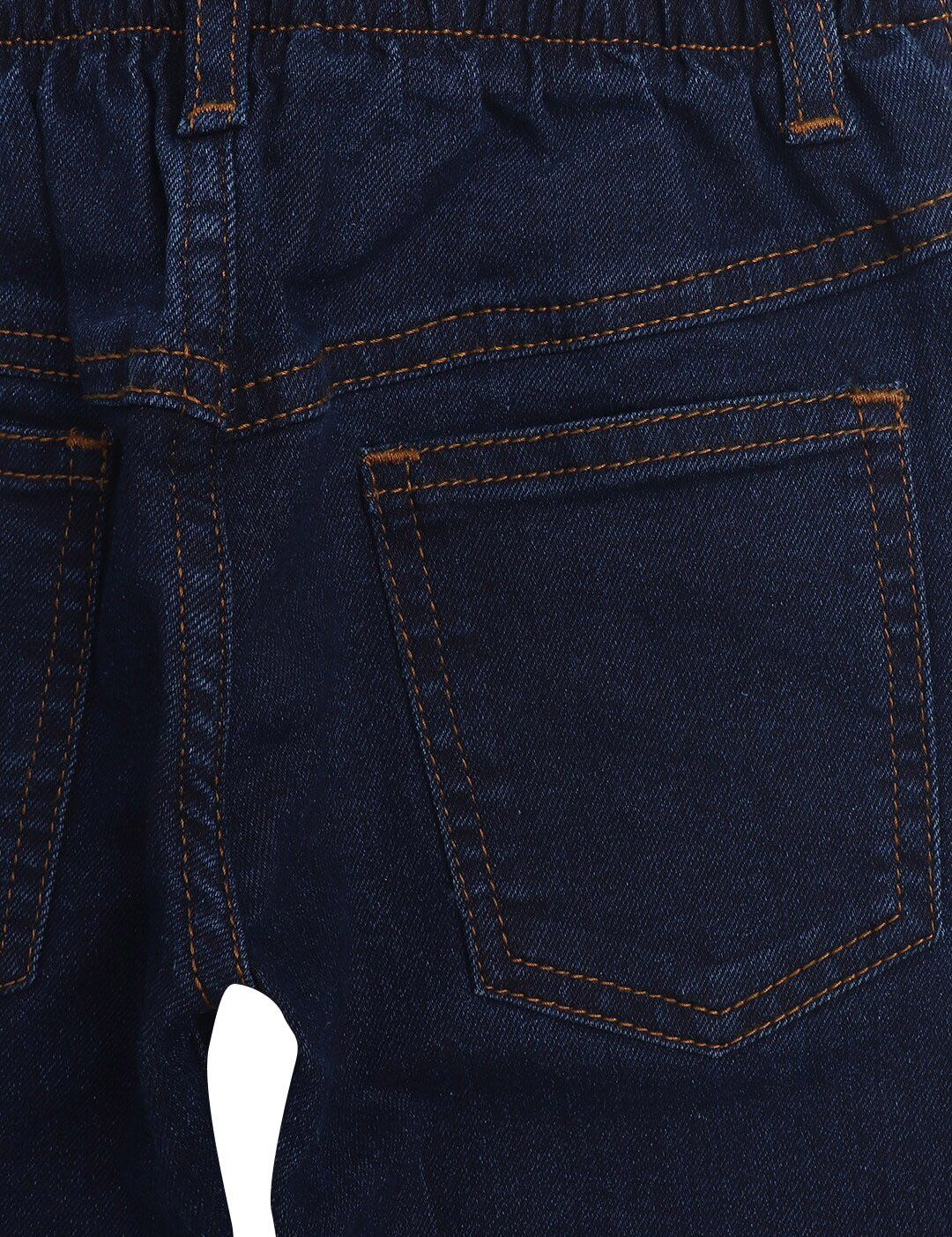 Kotty Girls Navy Blue Solid Mid Rise Jeans