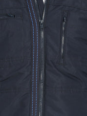 Kotty Men Navy Blue Solid Lightweight Puffer Jacket