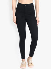 Kotty Women Black Skinny Fit High-Rise Clean Look Stretchable Jeans