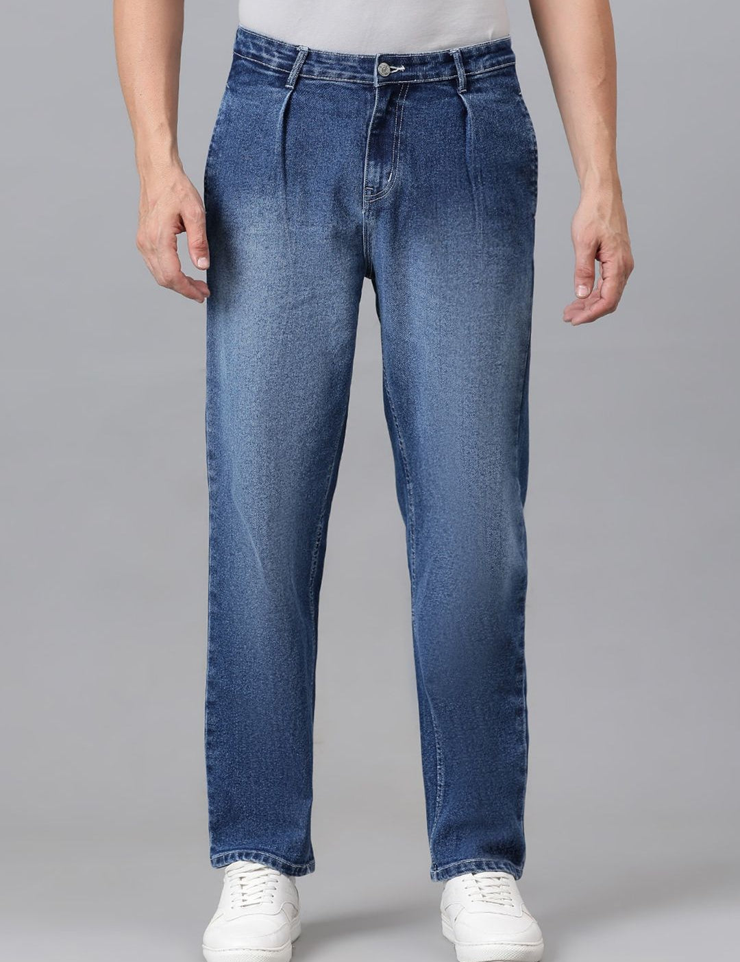 Kotty Men Jean Low-Rise Clean Look Heavy Fade Stretchable Jeans